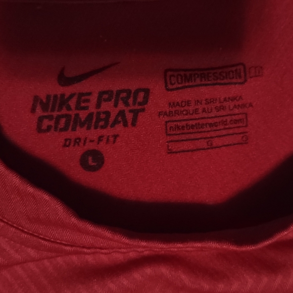 Nike pro combat compression long sleeve shirt size large - Picture 3 of 6
